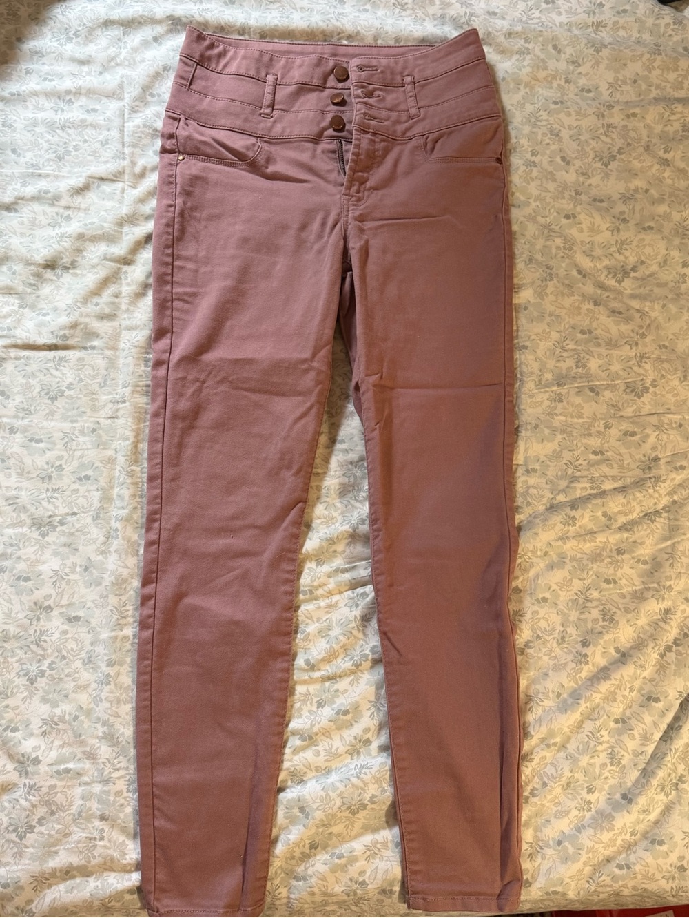 refuge Dusty Rose Skinny Jeans